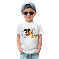 Crew roditelj-dječja odjeća ljetna majica, Mickey Mouse i Donald Patka Ispis kratkih rukava, modni i