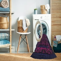 Ahgly Company Stroj za pranje u zatvorenom kvadratu Sažetak Ljubičasta izmaglica Purple Prostirke, 3