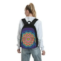Hackra Mandala ruksačka torba za laptop za žene, školska knjiga lagana ruksaka za putovanja casual rack