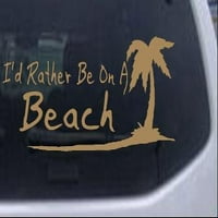 ID radije nalazi se na plaži sa palminim stablom ili kamionom prozor naljepnica za laptop naljepnica