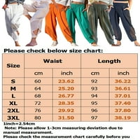 LUMENTO WOOD široke pantalone za noge Loop FIT Harem Pant Mid Rise Yoga Workout Capri pantalone Bijela