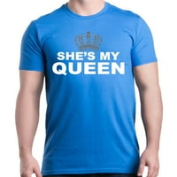 Trgovina4EVER-a Muškarac je moja kraljica podudaranje parova grafička majica XXXXX-Velika kraljevska plava