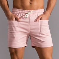 TAWOP CARGO HORTS za muškarce traper kratke hlače Muški čvrsti džep plus veličine pamuk ružičasta 10