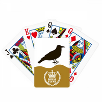 Crna Crow Slatka životinja PortrejAl Royal Flush Poker igračka karta