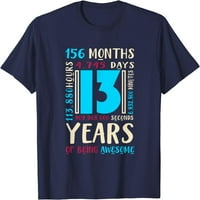 13. rođendanska majica za dječje poklon starosnu godinu, majica djevojke djevojke
