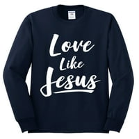 Divlji Bobby ljubav poput Isusa nadahnuće hrišćanske majice, majica dugih rukava, mornarica, mala