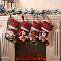 Multitrast božićna čarapa, kreativni ukras za bombonski držač ukrasni pribor Foto ukras