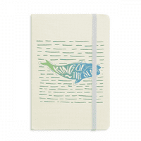 King Whale Sea Aktivnost Art Deco modna bilježnica Službeni tkanini Tvrđeni poklopac Klasični dnevnik