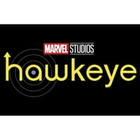 Ženska Marvel Hawkeye Logo Grafički tee crni veliki