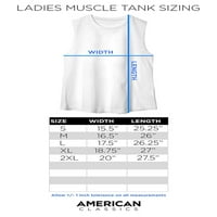Složeni logotip Bijeli ženski tenk mišića