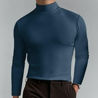 Wofedyo košulje za muškarce muško jesen i majica u boji TOP TURTLENECK dugih rukava Thirts majice za