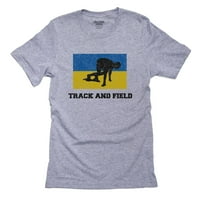 Olympic - Track & Field - zastava - Silueta Muška siva majica