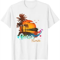 Florida Beach Ljetni odmor Palm Drvees Sunset Women majica