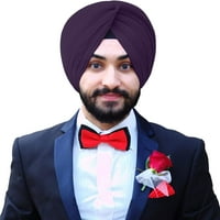 Eloria Sikh Tradicionalni turbans Punjabi Pagri Turbaban Dastar Pamuk Voile Turbaban Madhurani Turbanski