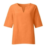 Vrhovi za žene Ležerne prilike ljetne čišćenje Žene Ležerne prilike, pune bluze sa čvrstom rukavom vrhovi