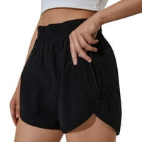 PXiakgy kratke hlače za žene Ženske kratke hlače Hlače za trkeći hlače Suha struka Brze elastične kratke