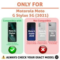 Razgovor s tankom futrolom Kompatibilan za Motorola Moto G Stylus 5G, smiješni citat Psiho Print, Lagan,