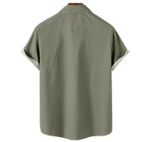 Skull Tee Classic Print Tropska majica na plaži Ljeto Regularno Fit Top Summer Rever Viret sa džepom