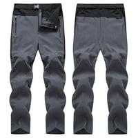 Muške elastične struke Sportske hlače Prozračne atletske vanjske pantalone Sive veličine l
