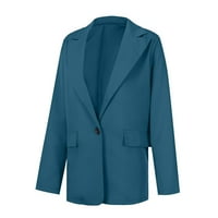 Ženske plus veličina Ležerne bluže otvorene prednje dugih rukava radne kancelarijske jakne Blazer revel