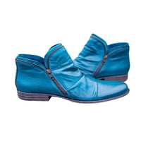 Ritualay Dame Anketi čizme Side zip čizme Okrugli nožni blok peta Boot lagane zimske cipele Ženske žene