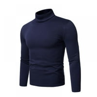 Orchip muški pulover s visokim kratkim majicama s visokim dijelom trčanja biciklistička dukserica, plava