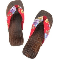 Par japanskih drvenih klompa papuče osjetljivim sandalima Žene cipele svakodnevno začepljene