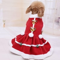 Yuehao kućni ljubimci kućni ljubimac haljina za pse od punog boja božićni kaput prsluk prsluk ljubimce