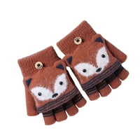 Ruanlalo rukavice, par 6- godina dječake Djevojke rukavice crtani foshovi zimski zimski životinjski