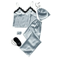 Viadha ženske pidžame setovi letnje prozračne ledene svilene kućice + hlače pidžama setovi