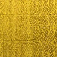 Ahgly Company Indoreni pravokutnik Sažetak žuti modernim prostirkama područja, 8 '12 '