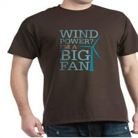 Cafepress - Vjetroelektrana Velika ventilator tamna majica - pamučna majica