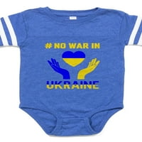 Cafepress - bez rata u podršci Ukrajini P - slatka novorođenčad za bebe fudbal