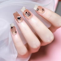 Naljepnice za nokte za ženske naljepnice za njegu noktiju Sweet Cool Girl Crni prah Ljubav 3D guma Naljepnice