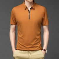 Muška majica od svile za ledene svile Brzo suho modni znojni znoj mekani casual klasična fit majica