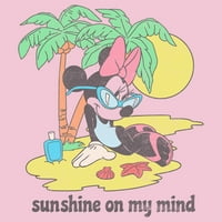 Djevojkov Mickey i prijatelji Minnie Mouse Sunshine na mom umu Grafički tee Light Pink Ružičasti