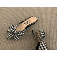 Daeful Dame Slingback Sandale Ljetni sandalni gležnjače stanovi Lagani klizanje na pumpama Ženska haljina
