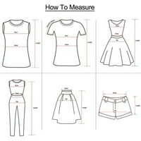 LISINTTOOL dukseve za žene ženske majice Top labav fit casual tisak kratki rukav plus veličina gumba