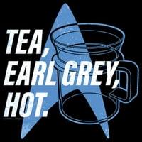 Muška zvezda Trek: Šalica za sledeću generaciju čaja Earl Grey Hot, kapetan Picard povukao se preko