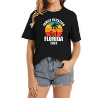 Florida Porodična za odmor Ljetna utakmica Grupa Ženska modna majica: Standardni fit sa ulovnim škrištima