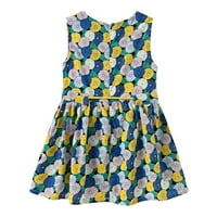 Jednostavne haljine za djevojčice Dječje dijete Dječje djevojke Proljeće Ljeto cvjetno bez rukava princeza