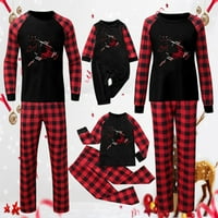 Božićne odjeće Obitelj Božić Pidžama Postavite Ležerne prilike Xmas Odeća Santa Spavaća noćna odjeća