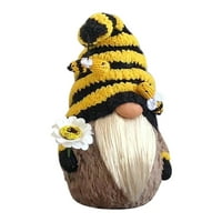 Bumble Bee Dwarf Doll Bee Day Dekoracija Plišani likovni ukrasi pčelinji viljuškari ručno pušački lutka