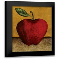 Kime, John Black Moderni uokvireni muzej umjetnički print pod nazivom - jabuka
