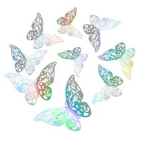 3D višebojni leptiri zidni naljepnica naljepnica naljepnica na domaćem ukrasu veličine leptira ukrasi