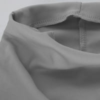 Haljine za majice za žene džemper posada izreza dugih rukava tiskani sivi s