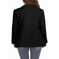Avamo ženski casual labavi blezervni tasteri radne uredske jakne odijelo džep dugi rukavi bluže