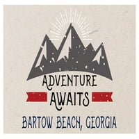 Bartow Beach Georgia Suvenir Frižider Magnet Avantura čeka dizajn
