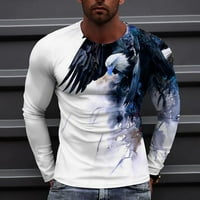 Zermoge majice Bluze za muškarce na klirensu Prodaja Muška modna casual okrugli vrat Pulover za ispis