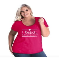 MMF - Ženska majica plus veličine, do veličine - podučavam. Koja je tvoja supersila